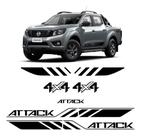 Kit Adesivos Nissan Frontier Attack 4x4 2021 2022 Preto Kit Adesivos Nissan Frontier Attack 4x4 2021 2022 Preto