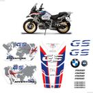 Kit Adesivos Para Bmw Gs R1250 Rallye Adventure Moto Branca