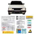 Kit Adesivos Para-brisa Selos Ok + Qualidade Total Linha VW