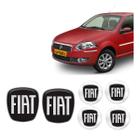 Kit Adesivos Para Fiat Siena 2008/11 Black Piano - Genérico