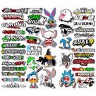 Kit Adesivos Para Moto Bike Grau 244 Coelho Top Cartela