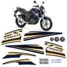 Kit Adesivos Para Moto Yamaha Fazer 250 Flex 2014 + Emblemas Cor:MOTO AZUL