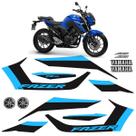 Kit Adesivos Para Moto Yamaha Fazer 250 Fz25 2025 + Logos Cor:MOTO AZUL Kit Adesivos Para Moto Yamaha Fazer 250 Fz25 2025 + Logos Cor:MOTO AZUL