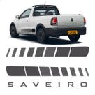 Kit Adesivos Para Saveiro Trendline 2024 Traseira + Lateral Cor:CINZA