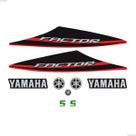 Kit Adesivos Para Yamaha Factor 125 Ybr 2014 Moto Vermelha