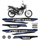 Kit Adesivos Para Yamaha Factor 150 2017 Moto Branca + Logos