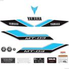 Kit Adesivos Para Yamaha MT-03 2025 Moto Prata + Emblemas Kit Adesivos Para Yamaha MT-03 2025 Moto Prata + Emblemas