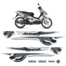 Kit Adesivos Para Yamaha Neo 115 2010 Moto Prata + Emblema