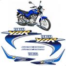 Kit Adesivos Para Yamaha Ybr 125 2001 Moto Azul Completo