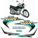 Kit Adesivos Para Yamaha Ybr 125 2001 Moto Verde Completo