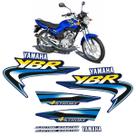 Kit Adesivos Para Yamaha Ybr 125 2002 Moto Azul Completo