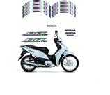 Kit Adesivos Ploter Roda Honda Biz 110 Preto