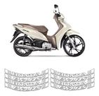 Kit Adesivos Ploter Roda Honda Biz 125 Branco