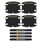 Kit Adesivos Protetor Maçaneta Linha Chevrolet GM Carbono