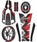 Kit Adesivos Protetores Friso Yamaha Fazer Fz25 Vermelho M2