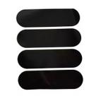 Kit Adesivos Refletivo Preto para Capacete Padrão Contran