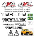 Kit Adesivos Resinados Compatível Troller 2002 Amarelo Kit Adesivos Resinados Compatível Troller 2002 Amarelo