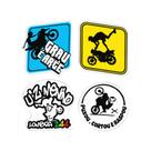 KIT Adesivos Resinados Grau de Moto Manobras Stunt