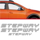 Kit Adesivos Sandero Stepway 2015 Lateral E Traseiro Prata