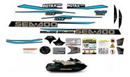 Kit Adesivos Sea-Doo GTX 155 2016/17 Azul 29pç