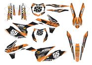 Kit Adesivos SPTS KTM 350 Compatível Moto Cross UV