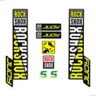 Kit Adesivos Suspensão Para Bike Rock Shox Judy Verde Neon