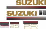 Kit Adesivos Suzuki Hp 25 Para Motor De Popa