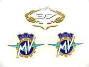 Kit Adesivos Tanque Compatível MV Agusta F4 Vermelha
