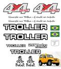 Kit Adesivos Troller Amarelo 2005 Emblemas Resinados Dakar