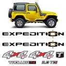 Kit Adesivos Troller Expedition 4x4 2011 T4 Faixa e Emblemas