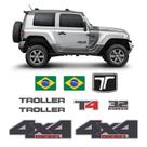 Kit Adesivos Troller T4 2015/2021 4x4 Diesel 3.2 6Speed