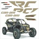 Kit Adesivos Utv Canam Maverick Xrc Turbo Rr Dourado Wb628