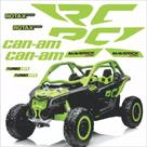 Kit Adesivos Utv Canam Maverick Xrc Turbo Rr Verde Wb626