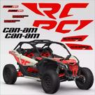 Kit Adesivos Utv Canam Maverick Xrc Turbo Rr Vermelho Wb630