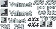 Kit Adesivos - Valmet Sisu 785 4x4 Kit Adesivos - Valmet Sisu 785 4x4