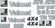 Kit Adesivos - Valmet Sisu 885 4x4 Kit Adesivos - Valmet Sisu 885 4x4