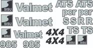 Kit Adesivos - Valmet Sisu 985 4x4 Kit Adesivos - Valmet Sisu 985 4x4
