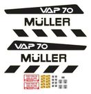 Kit Adesivos VAP 70 Compatível Muller c/ Etiquetas