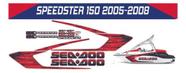 Kit Adesivos Vermelho Seadoo Speedster 150/215/255/300 2008