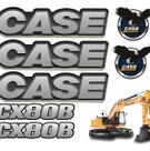 Kit Adesivos Vinil Automotivo Case CX80B SPTS