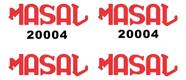 Kit Adesivos Vinil Compatível Guincho Masal 20004