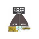 Kit Adesivos Volvo MC70B Compatível Mini Carregadeira Kit Adesivos Volvo MC70B Compatível Mini Carregadeira