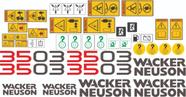 Kit Adesivos Wacker Neuson 3503 Compatível Mini Escavadeira
