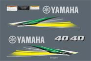 Kit Adesivos Yamaha 40 Hp Para Motor De Popa