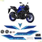Kit Adesivos Yamaha Mt-03 2023/2024 Moto Azul + Emblemas Kit Adesivos Yamaha Mt-03 2023/2024 Moto Azul + Emblemas