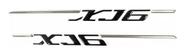Kit Adesivos Yamaha Xj6 Resinados 30x2 Cms Preto R15