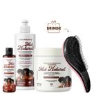 Kit Adicificante Óleo Máscara Mel Natural Cachos Definição