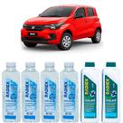 Kit aditivo radiador bio coolant concentrado azul + agua desmineralizada - fiat mobi - r1922