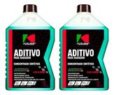 Kit Aditivo Radiador Concentrado Sintético 1L Verde (2 UND)