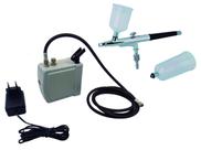 Kit Aerografia ONETOOLS - Mini Compressor + Aerógrafo 0,3mm 2 Canecas